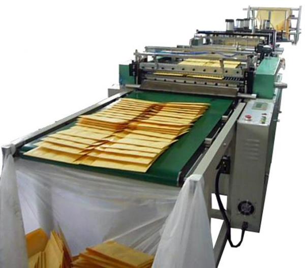 We have been successfully manufacturing, importing, exporting and supplying Fully Automatic Kraft Air Bubble Envelope Making Machine  that is much appreciated by our clients. This machine can produce variety of laminated kraft paper bags, kraft paper compounded with bubble bags, aluminum compounded with bubble bags and so on.